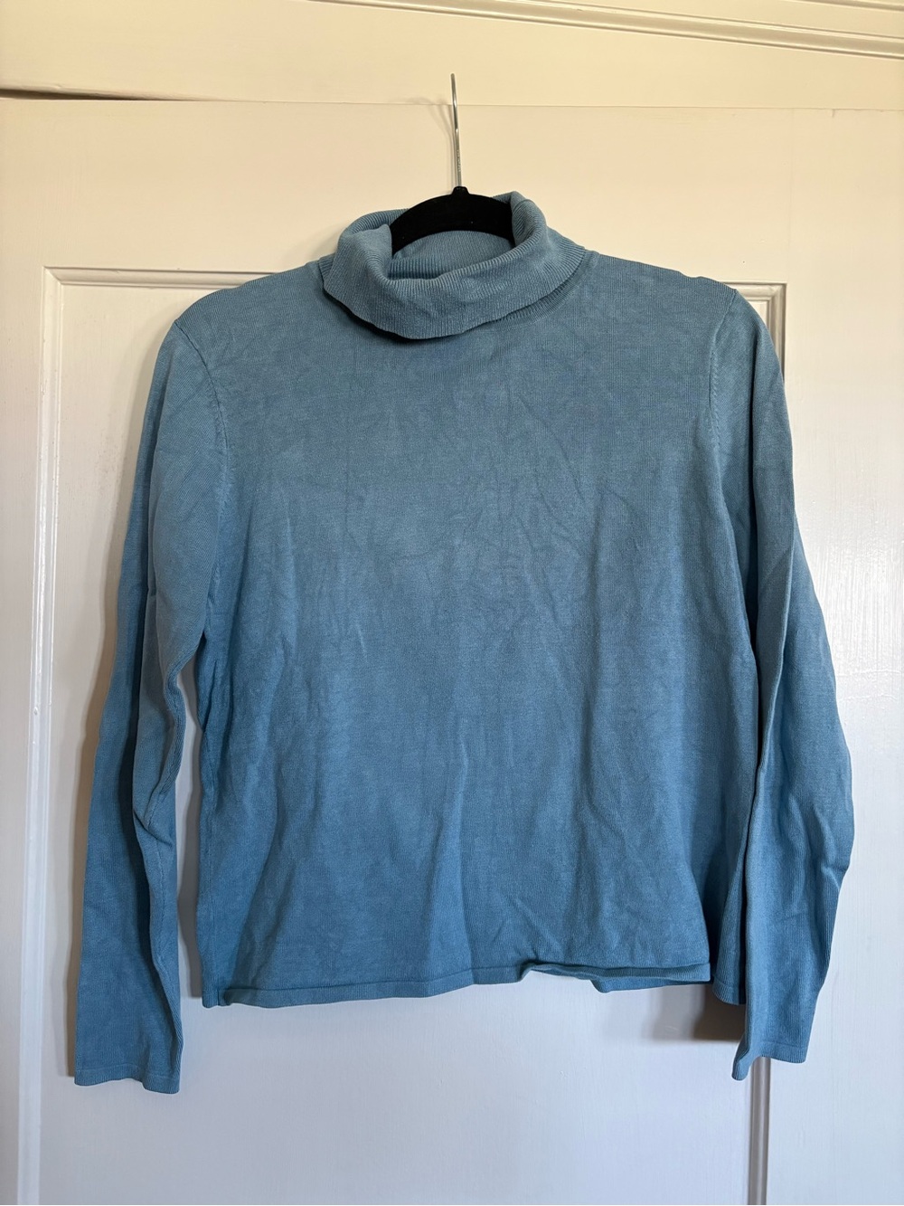 silk Pendleton cropped turtleneck sweater